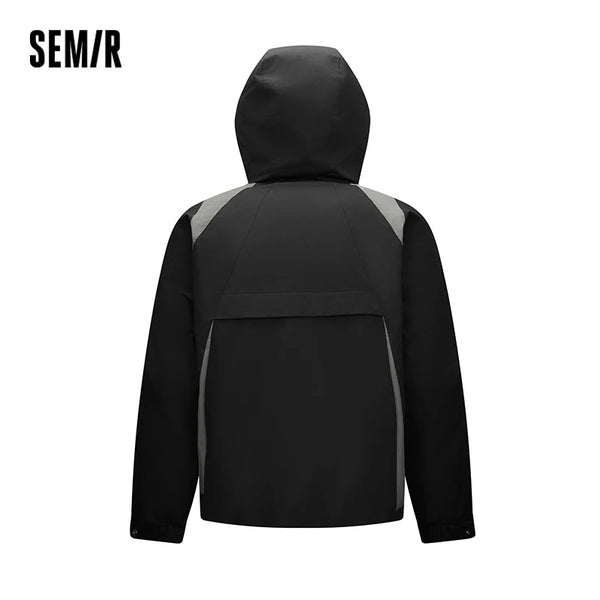 អាវក្រៅ Semir សម្រាប់បុរស 90 ភាគរយ ធ្វើពីរោមចៀម រចនាបថទំនើប ដៃអាវ Raglan ឆ្នាំ 2026 សម្លៀកបំពាក់ប្រចាំថ្ងៃរដូវរងាថ្មី