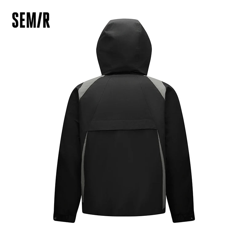 អាវក្រៅ Semir សម្រាប់បុរស 90 ភាគរយ ធ្វើពីរោមចៀម រចនាបថទំនើប ដៃអាវ Raglan ឆ្នាំ 2026 សម្លៀកបំពាក់ប្រចាំថ្ងៃរដូវរងាថ្មី
