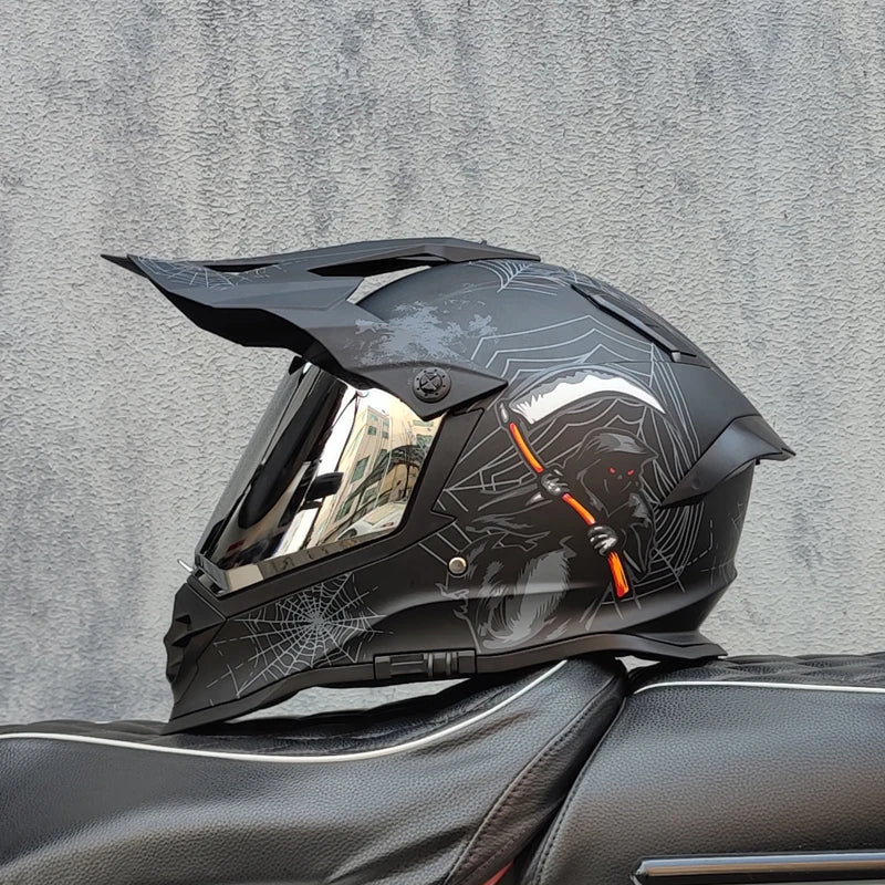 Motorcycle Helmet ATV Dirt Bike Downhill Cross Capacete Da Motocicleta Cascos Motocross Off Road Helmet With Lens