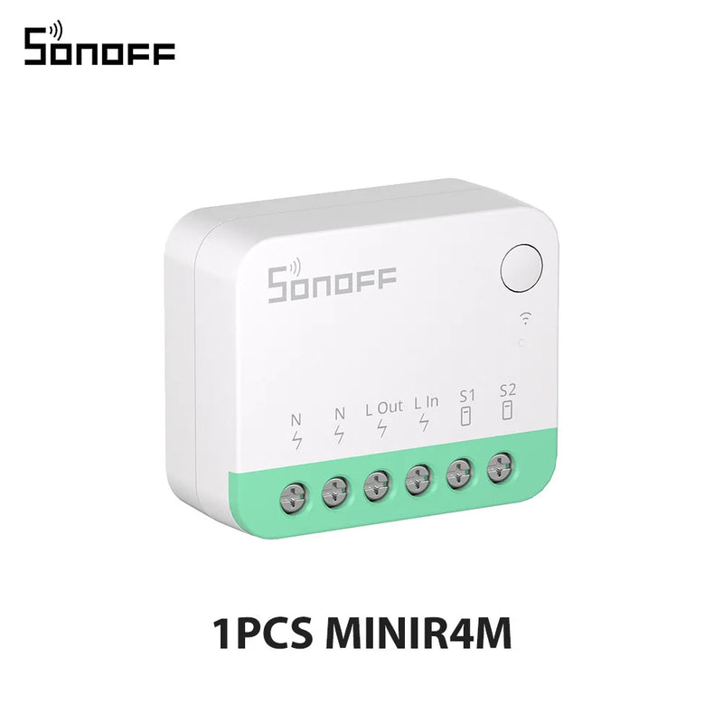 SONOFF MINIR4M Smart WiFi Switch ESP32 Chip Mini Detach Relay EWeLink Voice Control Compatible with Alexa Google Home 1-10PCS
