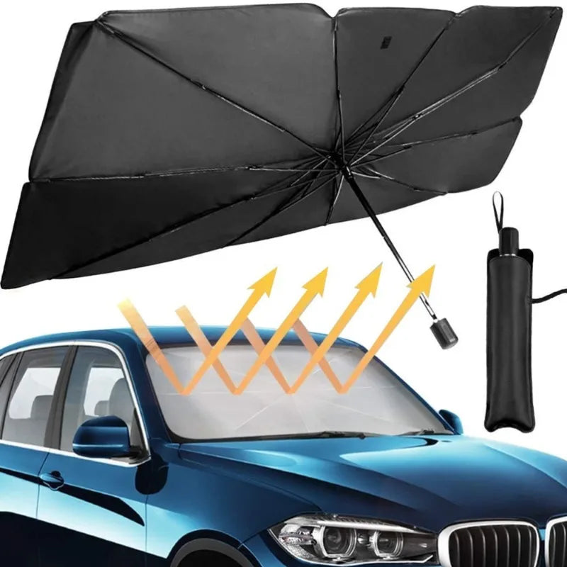 1PC Protect Your Car From The Sun with This Portable, Foldable Car Windshield Sunshade
