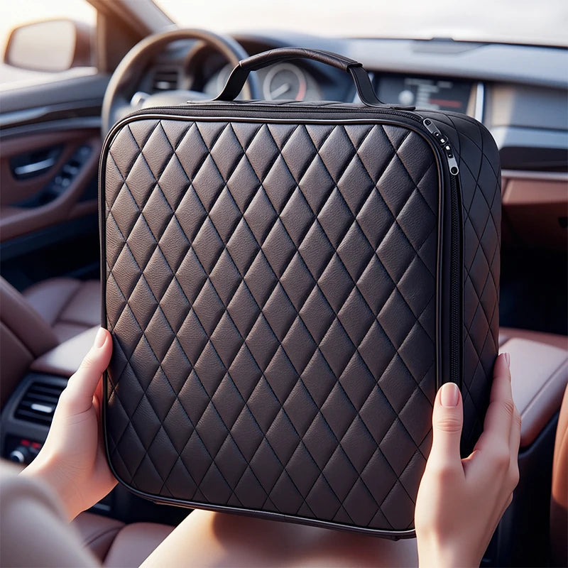 SEAMETAL Electric Car Charger Box Waterproof Car Rechargeable Gun Organizer Tool Storage Bag Handbag for Car Charging Cable Case