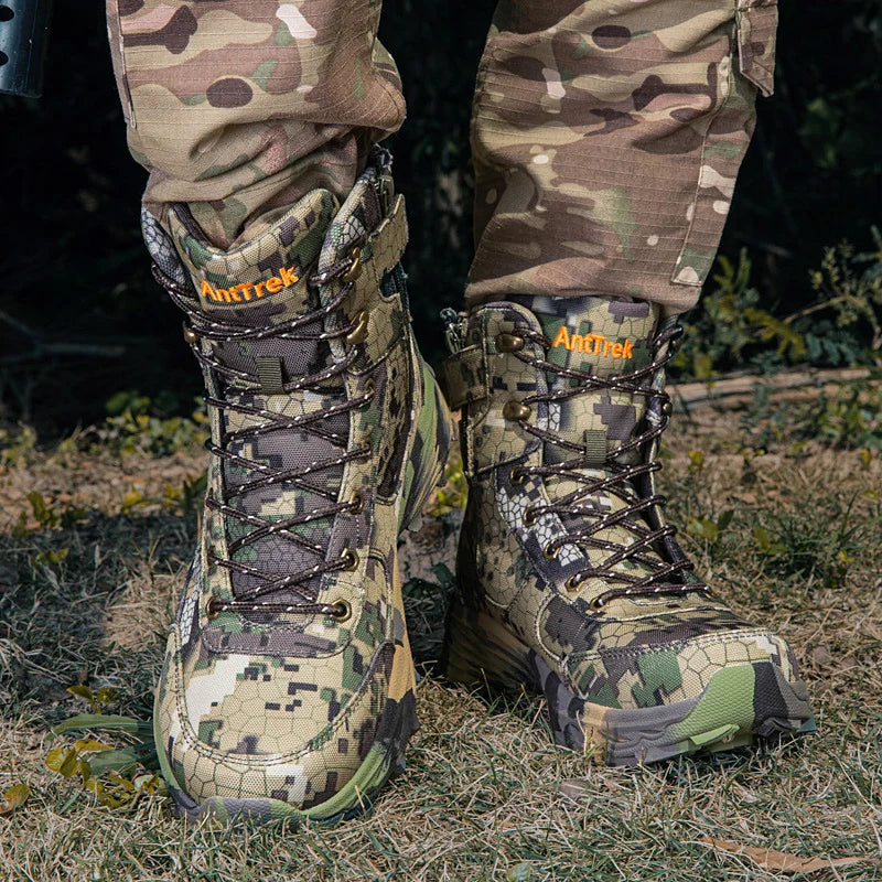 Men's camouflage desert training boots four season casual anti-slip outdoor field hiking Professional Battlefield tactical boots