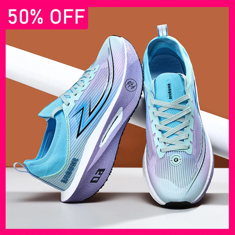 Unisex Sports Shoes Marathon Breathable Light Outdoor Running Shoes New Thick Soled Anti Slip Shock-absorbing Training Shoes