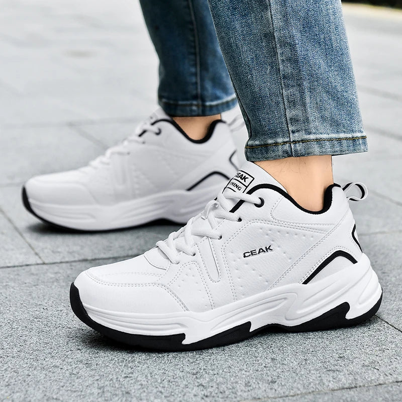 Men's Plus Size Light Casual Sneakers Four Seasons New Soft Sole Non-Slip Outdoor Breathable Running Shoes Students Sports Shoes