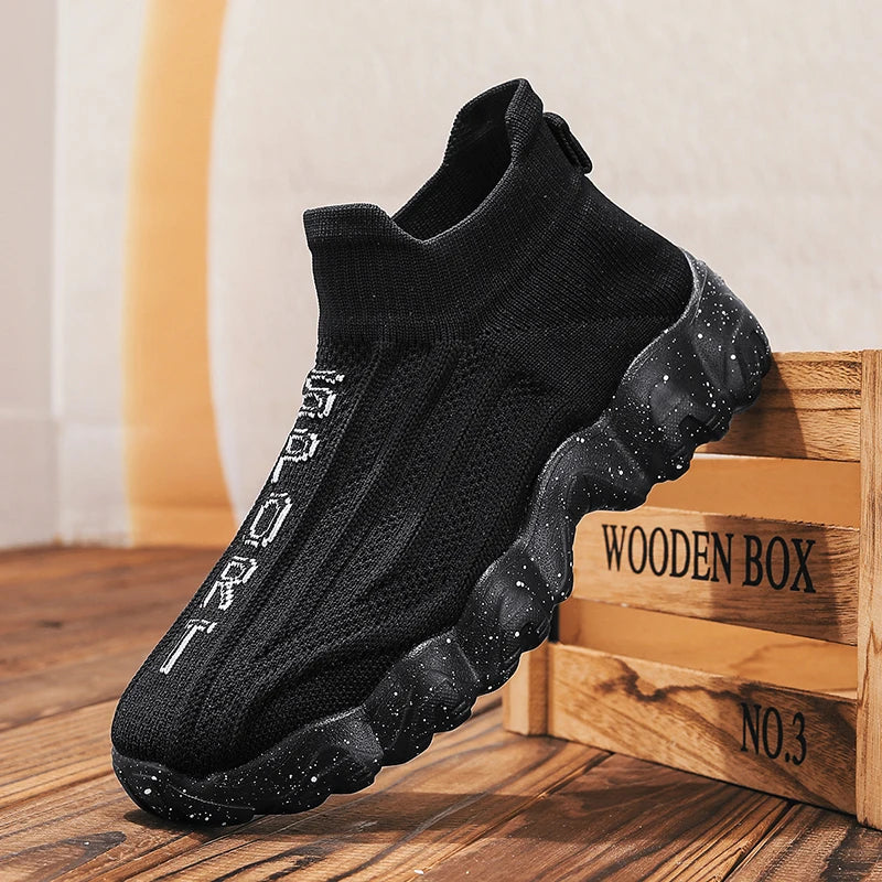Mens Walking Shoes Summer Breathe Mesh Lightweight Soft Sole Casual Sneakers Daily Fitness Training Tennis Shoes for Man
