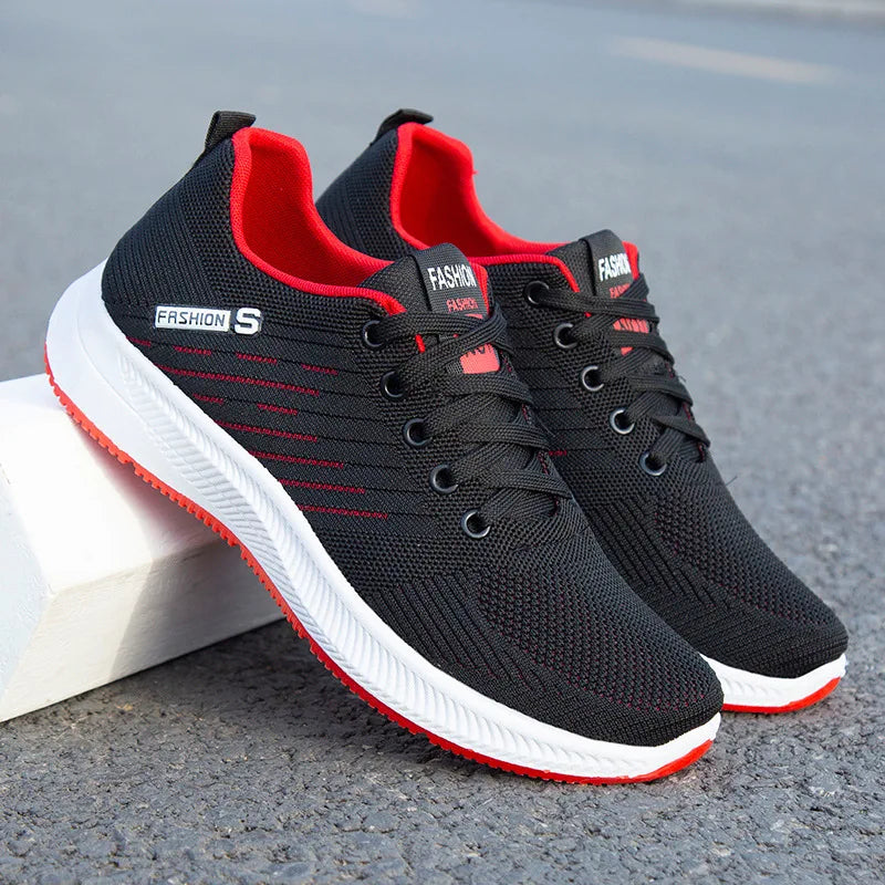 Spring Summer Men's Shoes Breathable Light Casual Sports Shoes Outdoor Soft Soles Comfort Lace Up Running Shoes Student Sneakers