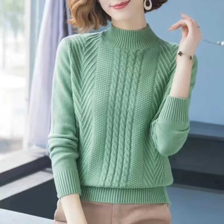 Mother Jumper Knitting Tops 2026 New Spring Autumn Women Pullovers Sweater Women's Loose Thick Cashmere Wool Knitted Sweaters