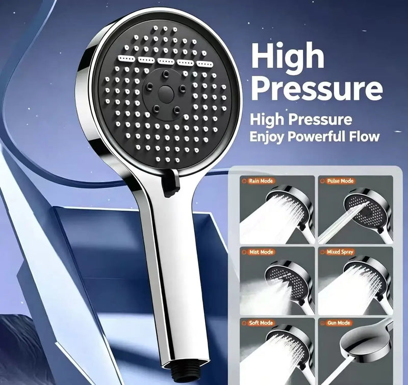 Large Panel High-Pressure Handheld Showerhead Pressure Boosting Coarse Hole Universal Showerhead for Enhanced Bathing Experience
