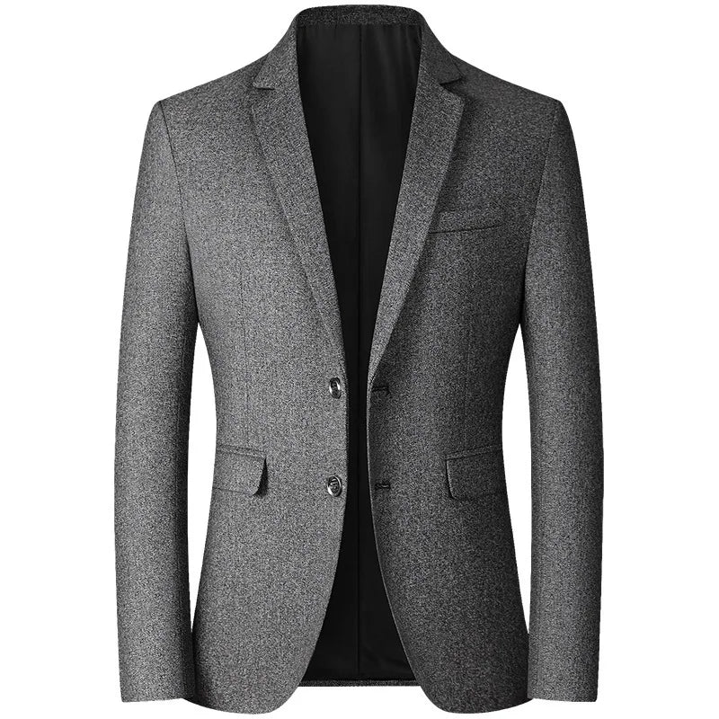 2026 New Men's Red Suit Jacket, Asian Size Blue Slim Coat, Gray Yellow Blazers, M-4XL