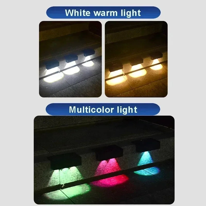 1/4 PCS Solar Wall Light LED Outdoor Garden Lights Decorations Waterproof Lamp for Courtyard Fence Railing Wall Lighting