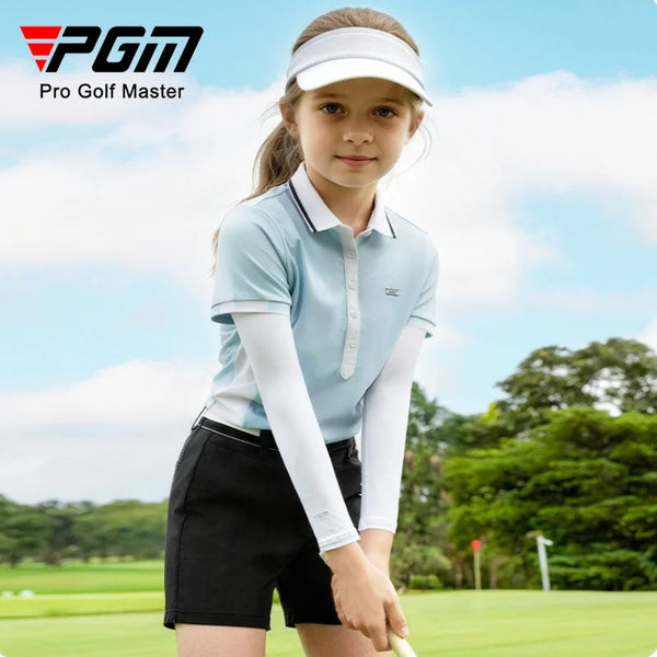 PGM Children's Ice Silk Sunscreen Sleeve for Summer Thin, Breathable and Cool, No Sweating XT010