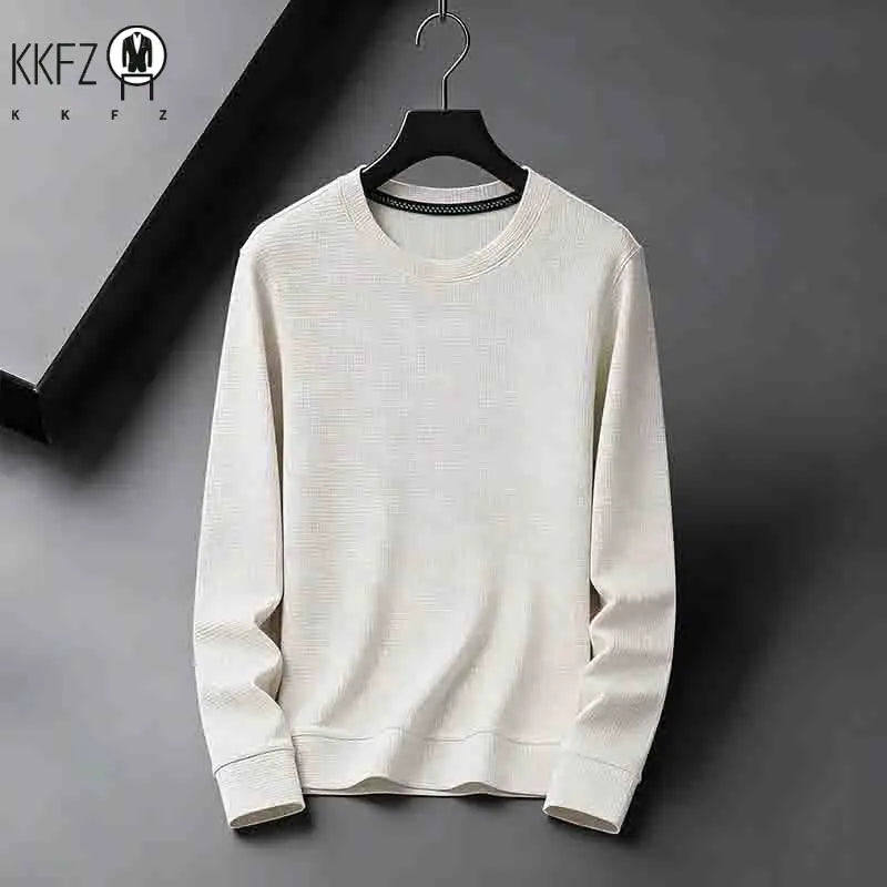 Fashion Men's Dusty  Crew Neck Long Sleeve Knit Top Slim Fit Casual Wear for Street Style & Commute