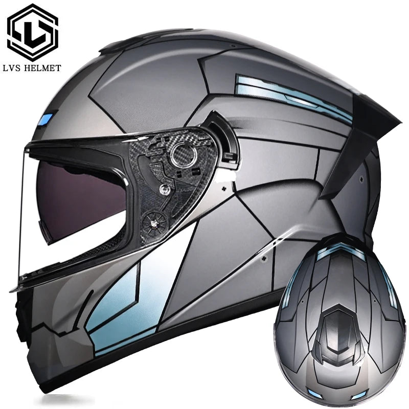 Full Face Racing Helmets Winter Warm Double Visor Motorcycle Helmet Motorbike Sports helmet