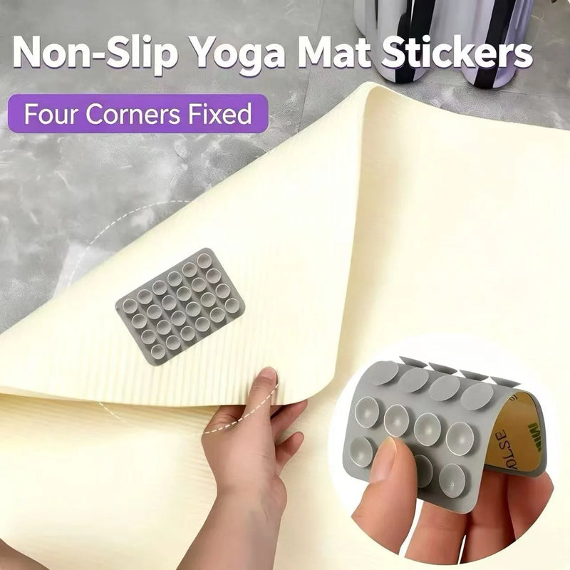 Indoor Floor Mat with Anti-Slip Suction Cup Holder Yoga Carpet for Living Room Kitchen Bathroom Non-Slip Climbing Mat with Fixed