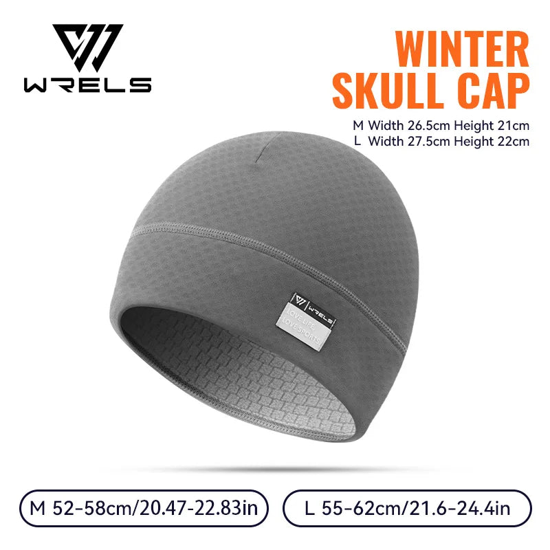 WRELS Beanie for Men Women Soft Lightweight Running Beanie Hat Absorb Sweat Running Skull Cap Winter Fleece Lined Beanie Hat