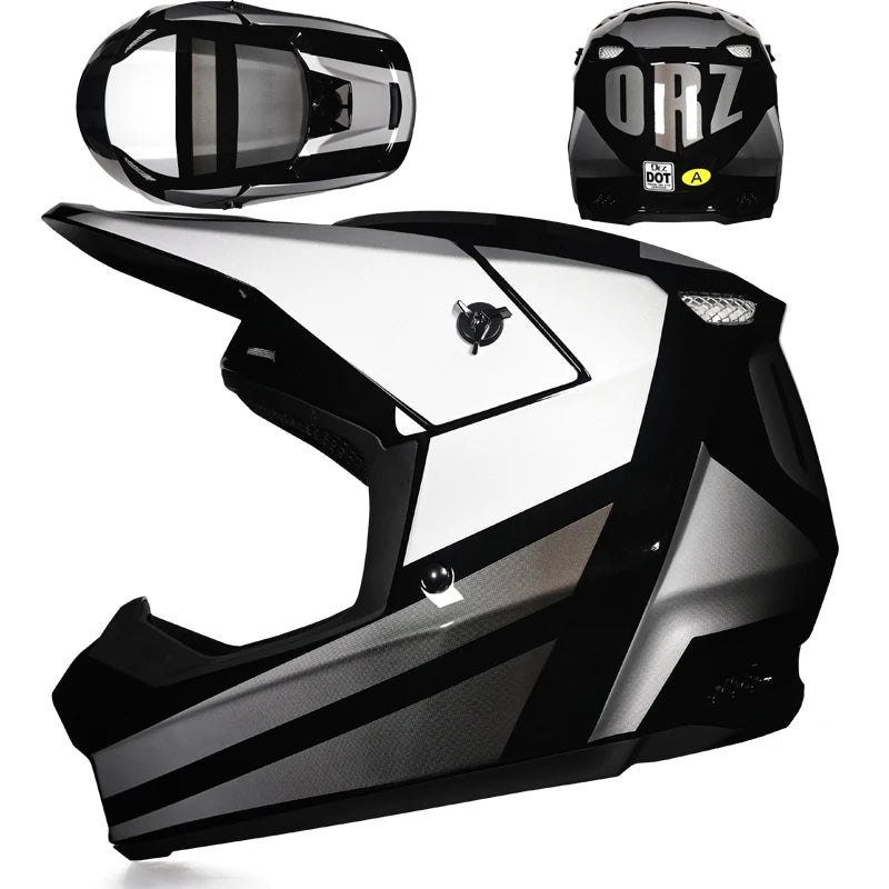 2025 Latest Off Road Motorcycle Helmet Mountain DH Off Road Helmet Bicycle Track Helmet ORZ-903