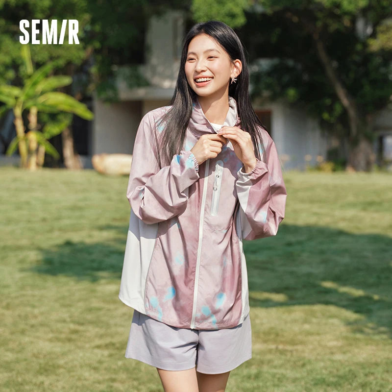 Semir Womens UV Jacket 2026 All Over Printed Hooded Outdoor Breathable Casual Fashion Soft