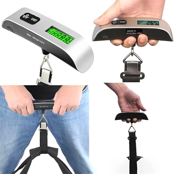 10g-50kg Portable Digital Luggage Weight Scale LCD Display Pocket Electronic Scale Balance Suitcase Travel Baggage Weight Tool