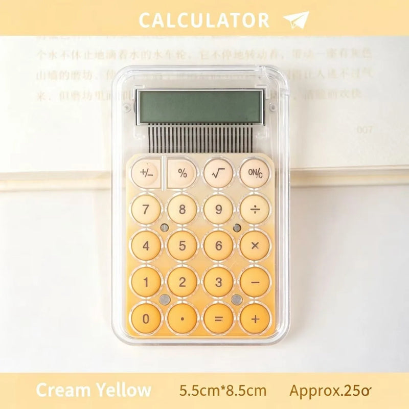 Cute Mini Portable Electronic Calculator High‑Appearance Desktop Calculators For Student Learning Office Stationery Gift Supplie