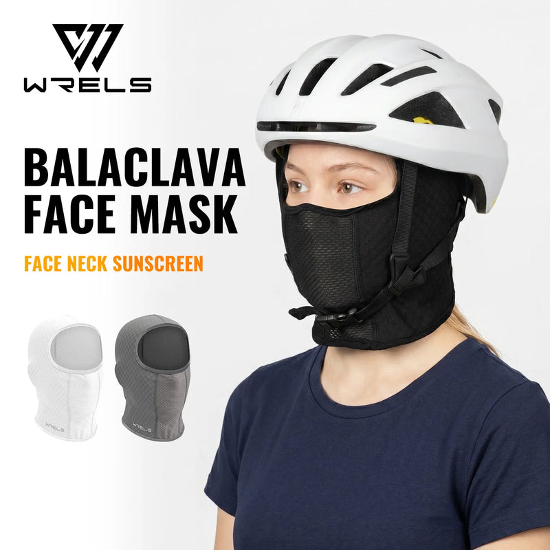 WRELS Balaclava Face Mask Anti-UV Neck Hood Breathable Windproof Sunscreen Cycling Fishing Outdoor Men Women Sports Head Cover