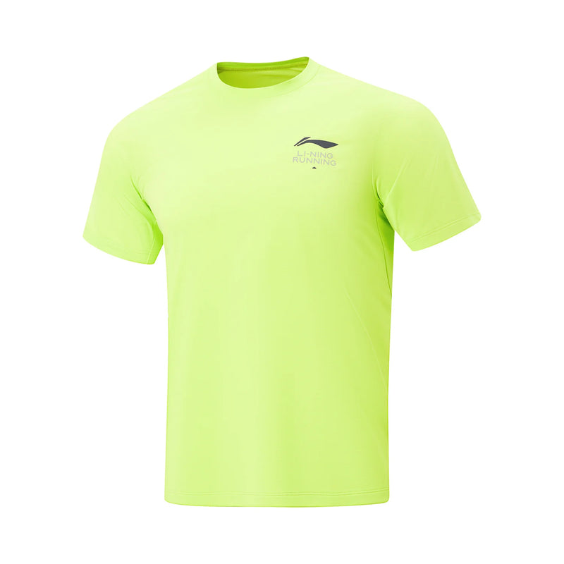 អាវយឺតរត់អាជីពបុរស Li-Ning ស្ងួតខ្យល់ 100% ប៉ូលីអេស្ទ័រ កមូល ធម្មតា ខ្យល់ចេញចូលបាន អាវយឺតកីឡា LiNing ATSW137
