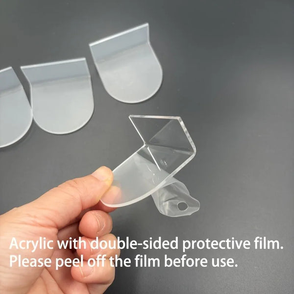 3/6pcs Acrylic Wall-Mounted Display Rack,Drill-Free Self-Adhesive Transparent Shelves,Suitable for Collections,Miniature Models.
