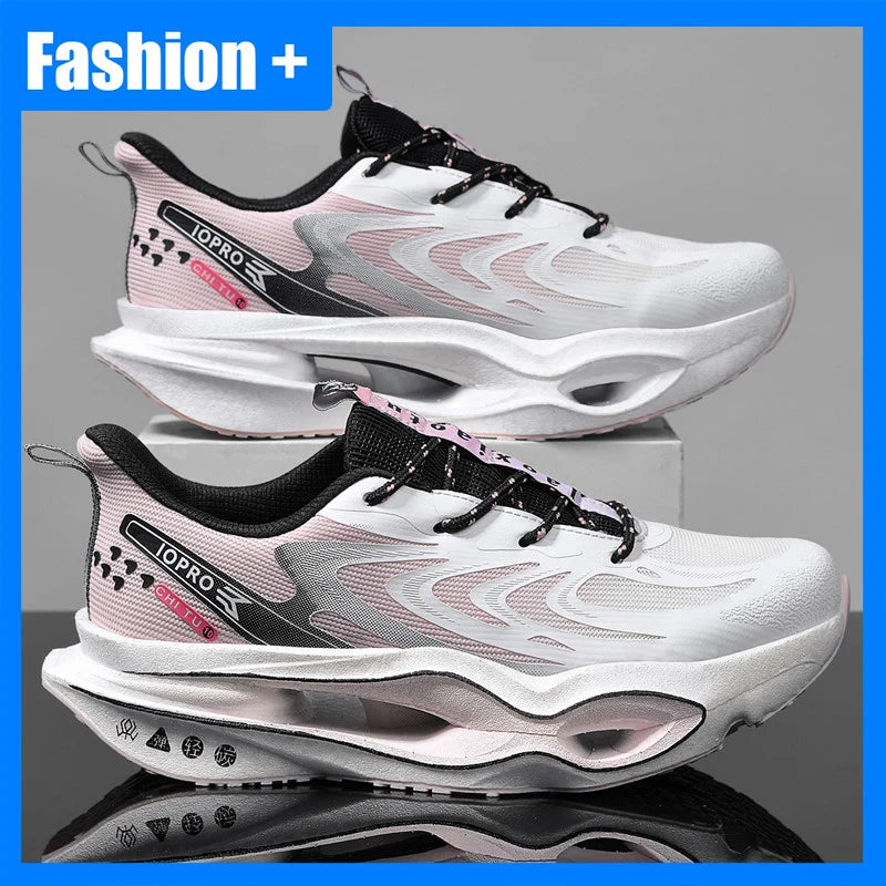 Unisex Sports Shoes Autumn Mesh Breathable Outdoor Running Shoes New Soft Soled Rebound Anti Slip Marathon Training Shoes