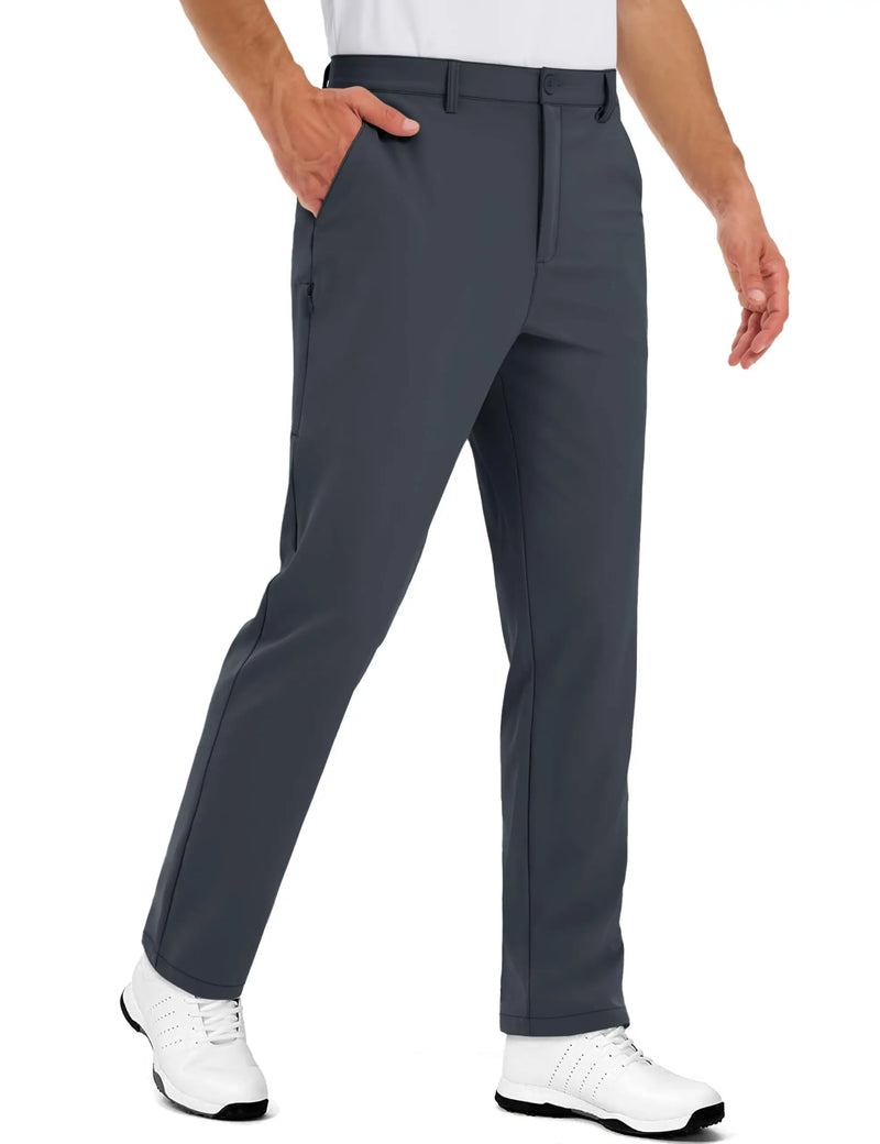 TACVASEN Stretch Golf Pants Work Dress Pants Lightweight Straight Leg for Men Slacks Casual Trousers with 5 Pockets Waterproof