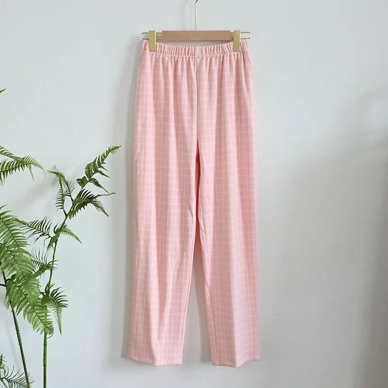 ខោ pajama ក្រាស់សម្រាប់ស្ត្រី រដូវស្លឹកឈើជ្រុះ និងរដូវរងាថ្មី ខោ pajama សម្រាប់ស្លៀកនៅផ្ទះ ខោរលុងសម្រាប់ស្លៀកពេលយប់ ខោសម្រាប់ស្លៀកពេលយប់សម្រាប់ស្ត្រី