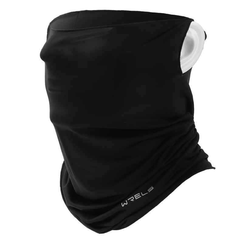 WRELS Breathable Sun Protection Face Mask Ice Silk Sunscreen Mask Outdoor Cycling Face Cover Solid Color Neck Wrap UV Protection