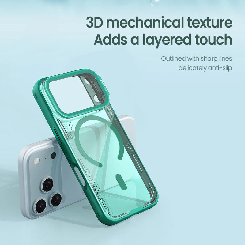 NILLKIN For iPhone 17 Pro Max Magsafe Case Iceblade Prop With Camera Holder Shockproof Back Cover for iPhone 17Pro Magnetic Case