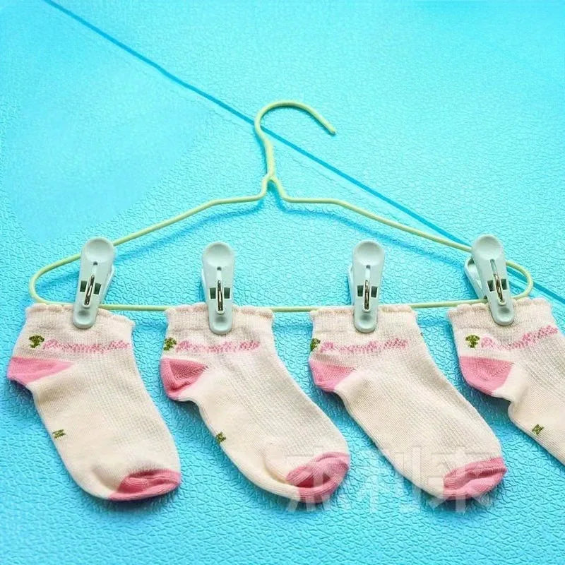 10pcs Windproof Clothespins,Strong Clothes Sheet Fixed Clip,Sock Drying Pins Clips For Hanger.Essential for drying clothes