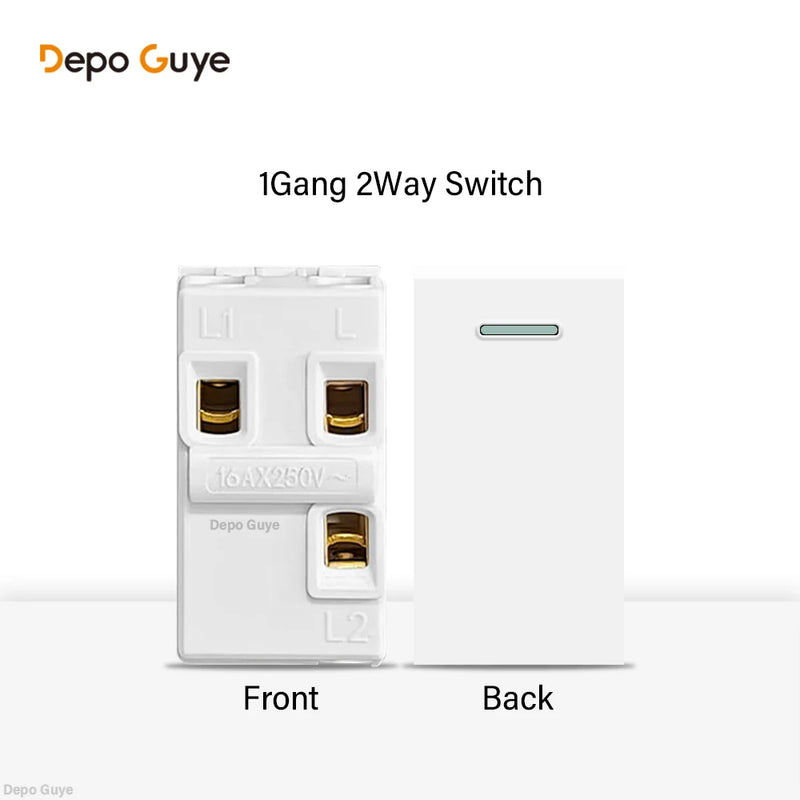 EU Wall Socket Plastic Panel White USB Type C 10W/20W Charge Port TV Rj45 Satellite HDML Interface Function DIY Combination