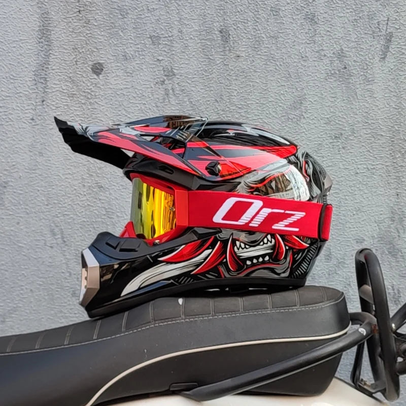 NEW Motocross Helmet ATV Motocicleta Casque Moto Casco Off-Road Dirt Bike helmet mens moto helmet Suitable for kid DOT
