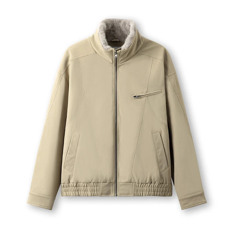 អាវក្រៅ Semir សម្រាប់បុរស កអាវក្រាស់ ស្ទីលទាន់សម័យ សម្លៀកបំពាក់ធ្វើការ 2026 ថ្មី រដូវរងា សម្លៀកបំពាក់ប្រចាំថ្ងៃ ស្ទីលទីក្រុង ធម្មតា អាកាសធាតុត្រជាក់ ស្រទាប់