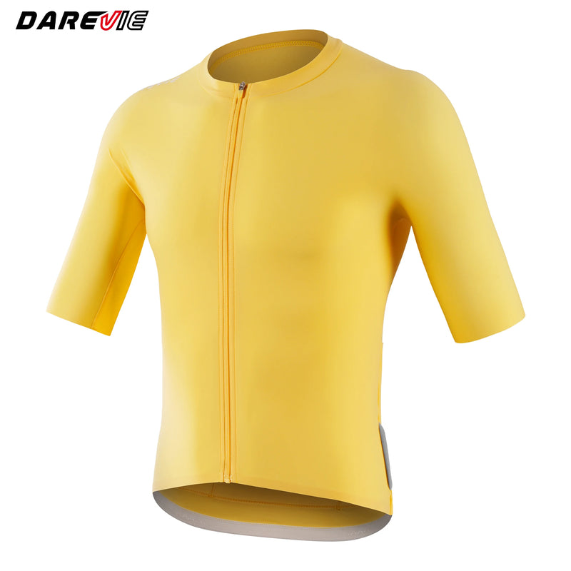 អាវយឺតជិះកង់ DAREVIE ប្រឆាំងនឹងកាំរស្មីយូវី ស្ងួតលឿន ស្រាល ទន់ កម្រិតកំពូល អាវយឺតជិះកង់ Maillot ប្រឆាំងនឹងការរអិល ស្រូបយកសំណើមសម្រាប់បុរស