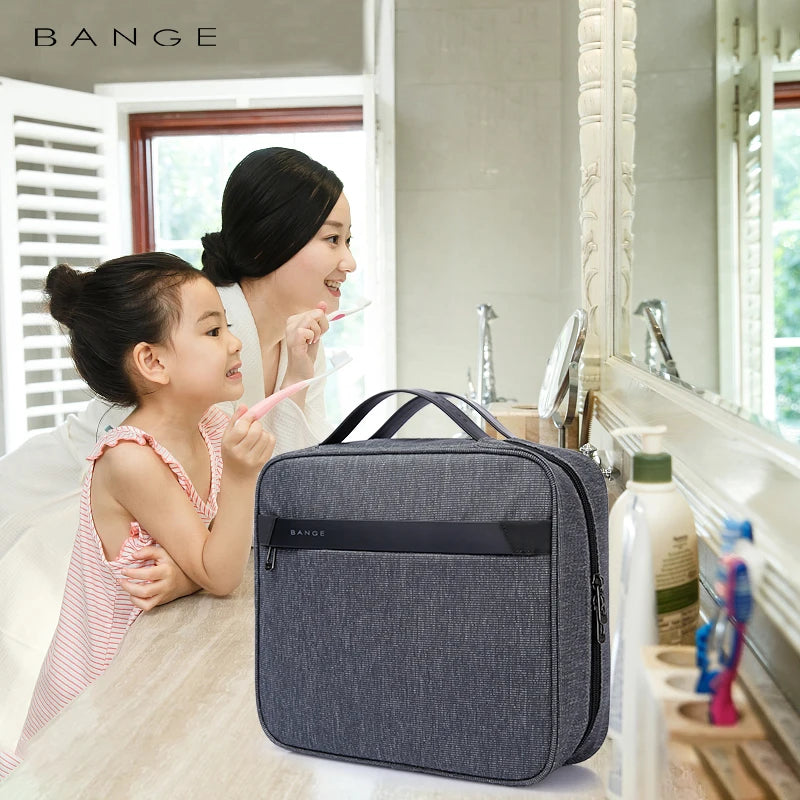 BANGE Oxford Women Makeup Bags Travel Cosmetic Bag Toiletries Organizer Waterproof Storage Neceser Hanging Bathroom Wash Bag