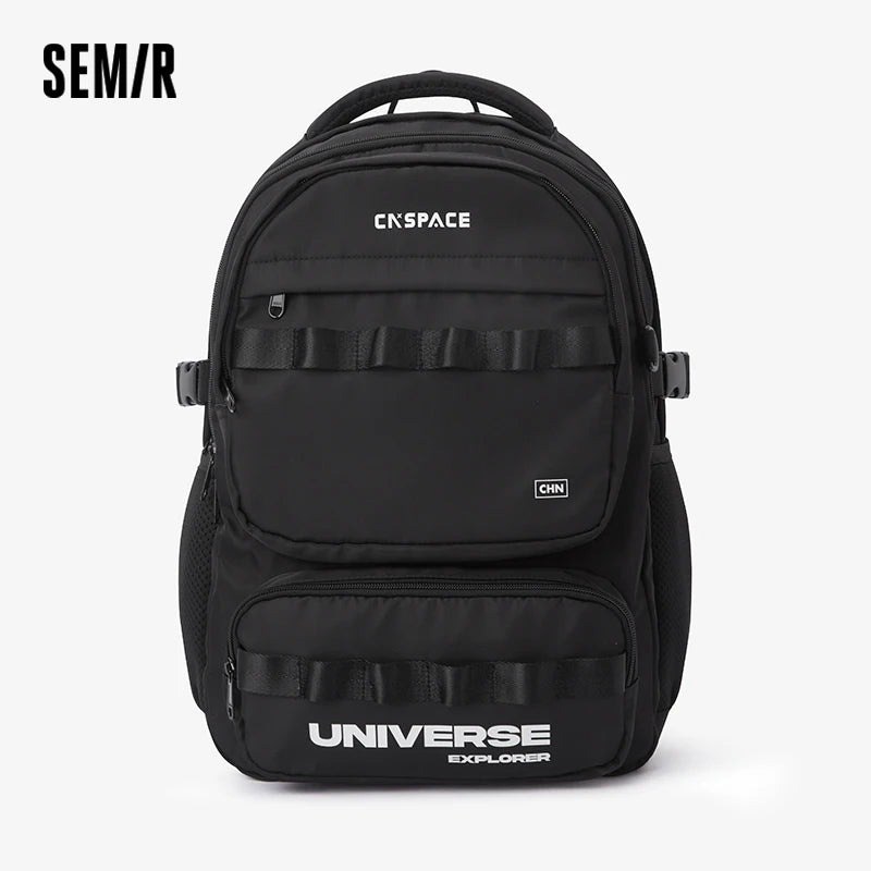 Semir Men Backpack Large Capacity Couple Student Bookbag Urban Casual Travel Laptop Daily Carry Bag Daily Wear 2026