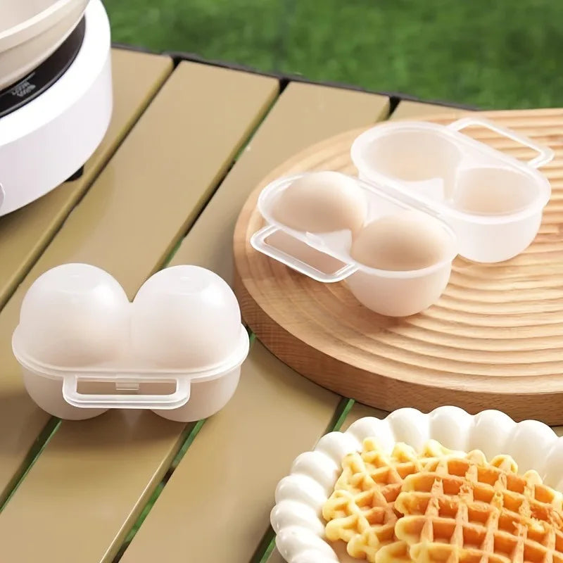 1/2pcs Outdoor Portable Shockproof Egg Box. Anti drop egg storage box, portable egg box.refrigerator storage box. storage box