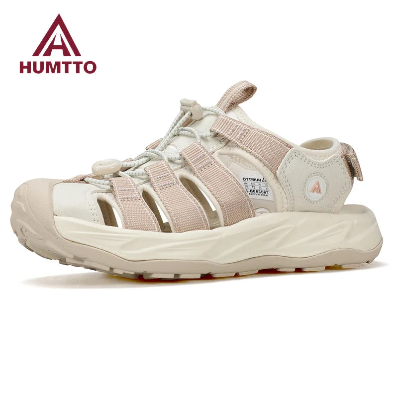 HUMTTO Hiking Shoes Women Outdoor Women's Sneakers Quick-drying Water Fashion Walking Shoes Non-Slip Lace-Up Beach Sneaker Woman