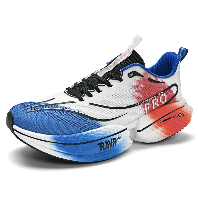 Unisex Running Shoes Professional Cushioning Breathable Mesh Wear-resistant Marathon Training Sports Tennis Shoes for Men Women