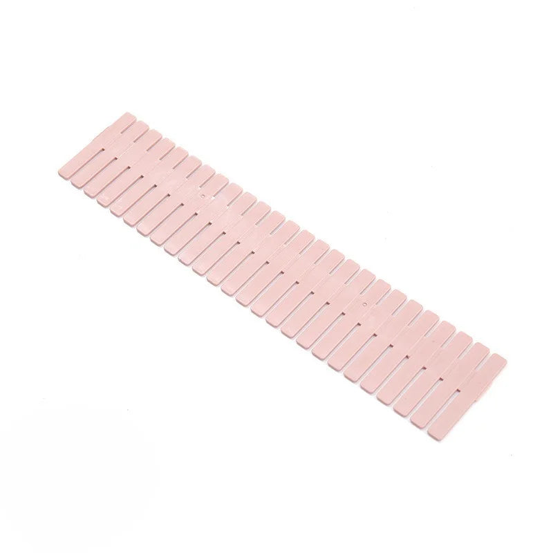 4pcs Plastic Desk & Drawer Organizer Dividers, Adjustable Partition Storage System for Office, Dorm, Home.Organize the grid.