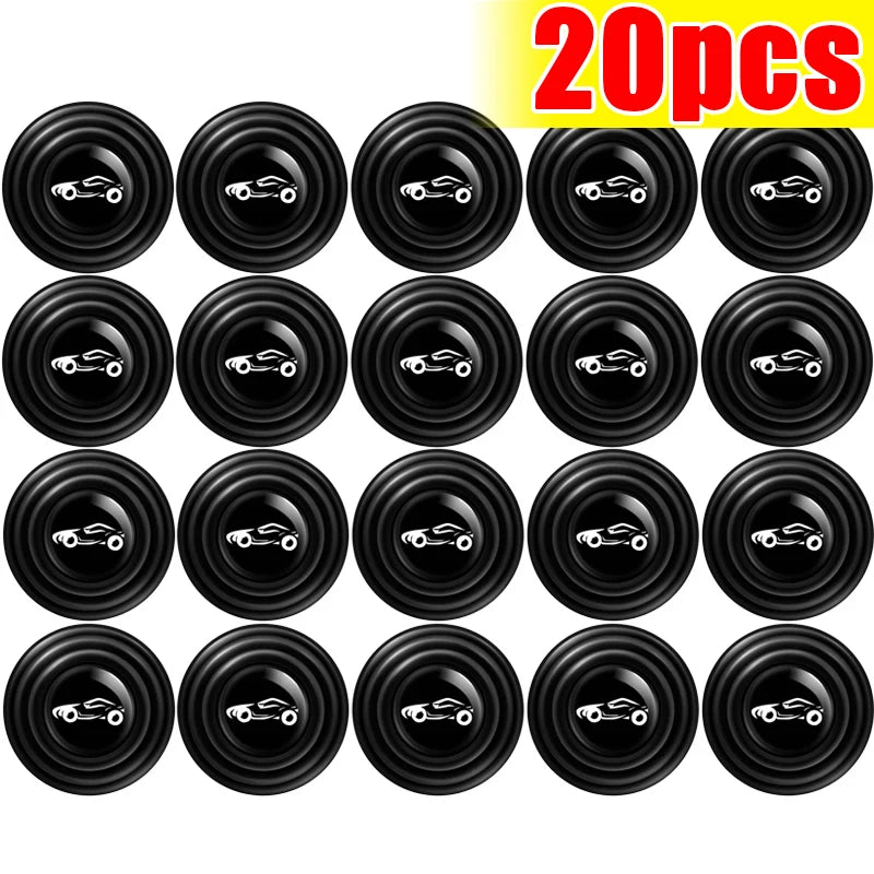 SEAMETAL 8/20/40pcs Anti-Collision Silicone Car Door Shock Pads Soundproof Silicone Auto Sealing Rubber Pad Door Edge Stickers