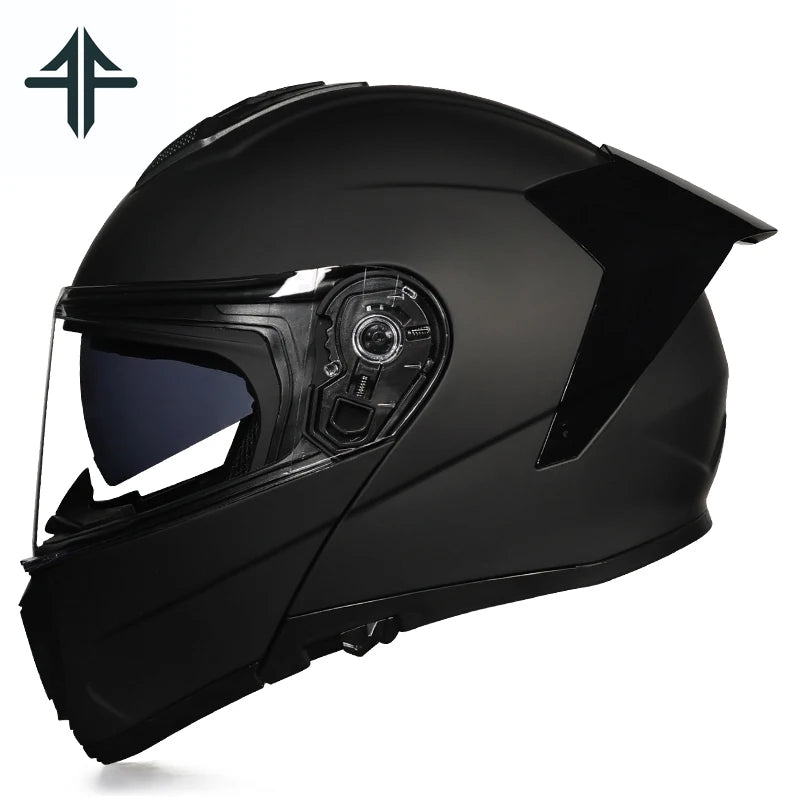 2025 Personalised Motorcycle Full Face Helmet Men Women Fashion Dual Lens Helmets Motocross Racing Modular Flip Up Casco Moto