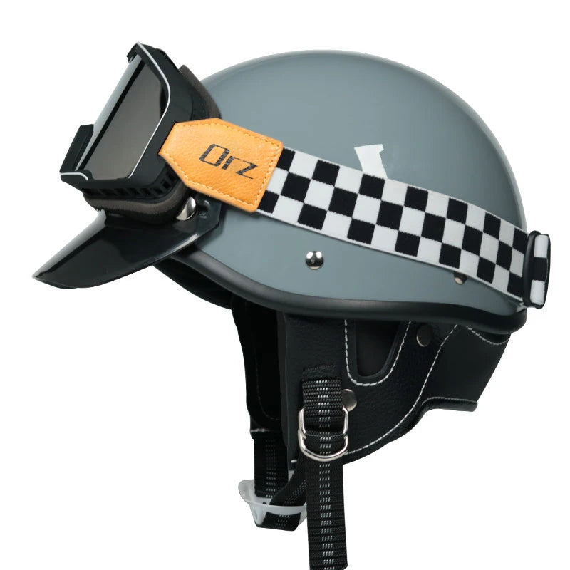 Retro vintage motorcycle helmet scooter half helmet cruiser prince motorcycle helmet