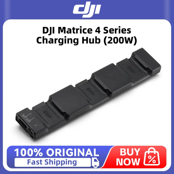 DJI Matrice 4 Series Charging Hub it can Charge up to four Batteries Sequentially From high to low power Levels