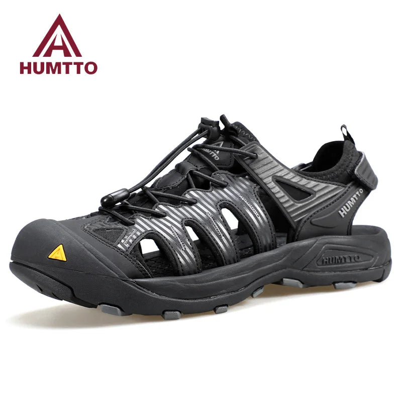HUMTTO Summer Sandals for Men Breathable Outdoor Hiking Shoes Water Beach Mens Sandals Camping Fishing Climbing Aqua Man Sneaker