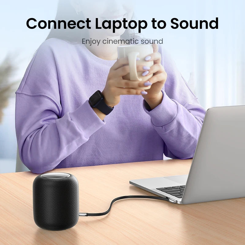 UGREEN Aux Cable Speaker Cable 3.5mm Audio Cable for Car  Headphone Audio 3.5mm Jack Speaker for Samsung Xiaomi Cable Aux 3.5mm