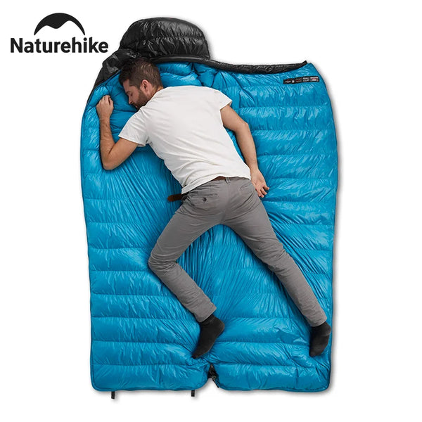Naturehike Sleeping Bag CW400 Ultralight Thickened Duck Down Warm Winter Sleeping Bag Outdoor Travel Hiking Camping Sleeping Bag